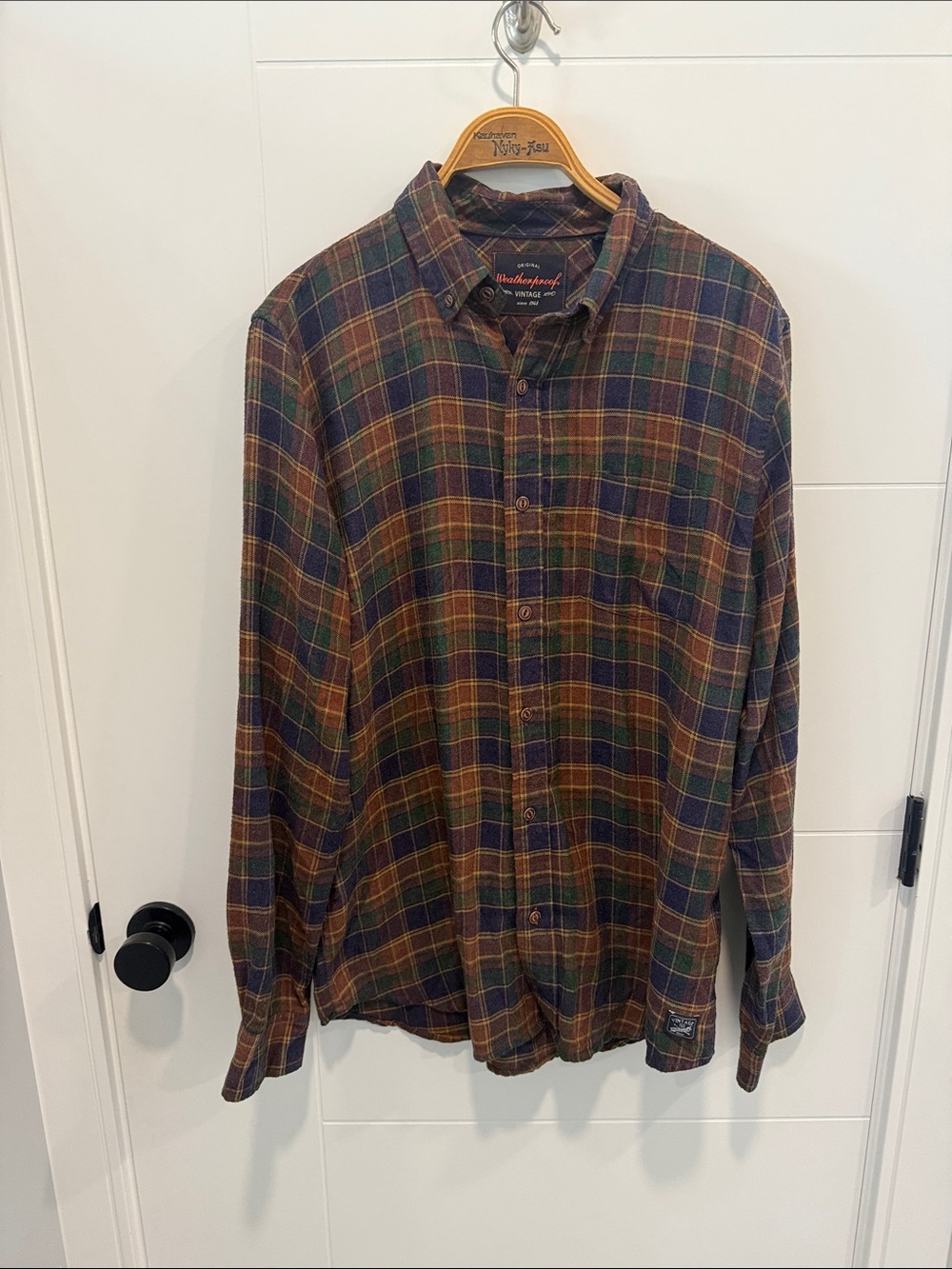Weatherproof Men's Plaid Lightweight shirt size large